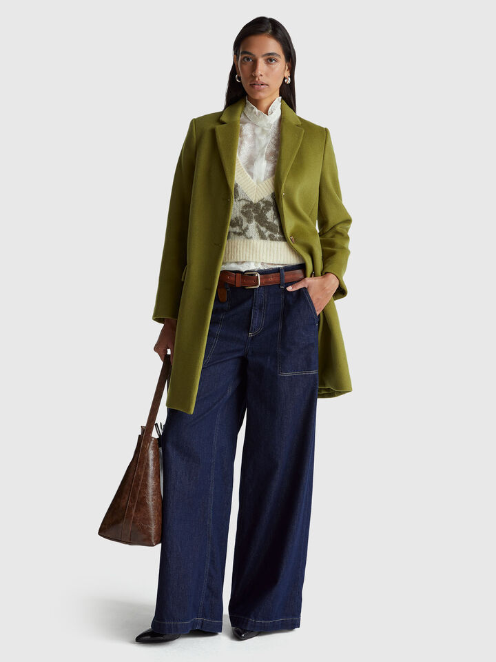 S/L V NECK SWEATER Damen image number 3